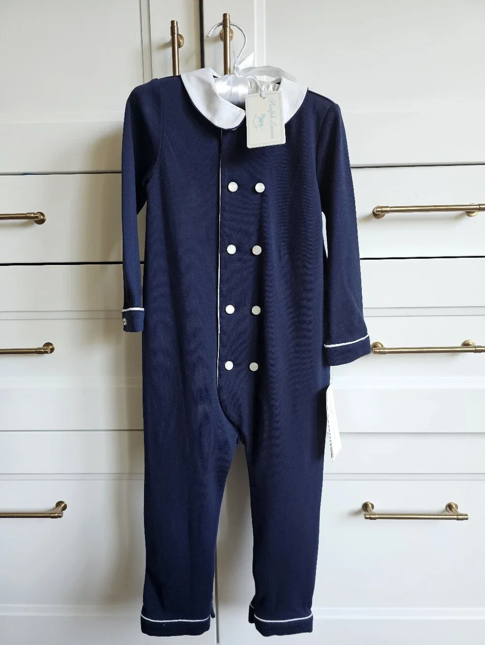 Ralph Lauren navy footie